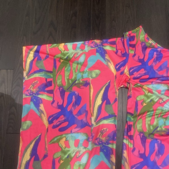 Multicolour One Shoulder Tropical Print Maxi Dress Size XXL - Picture 8 of 14